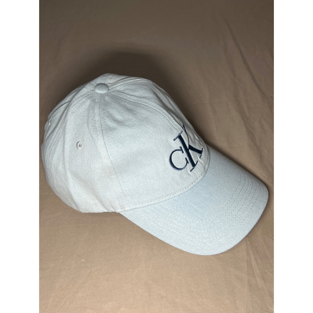 Calvin Klein Jeans Hat Baseball Cap CK Logo Light Blue Casual - Picture 5 of 7